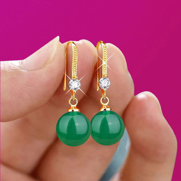 Pendientes elegantes de gota de agua