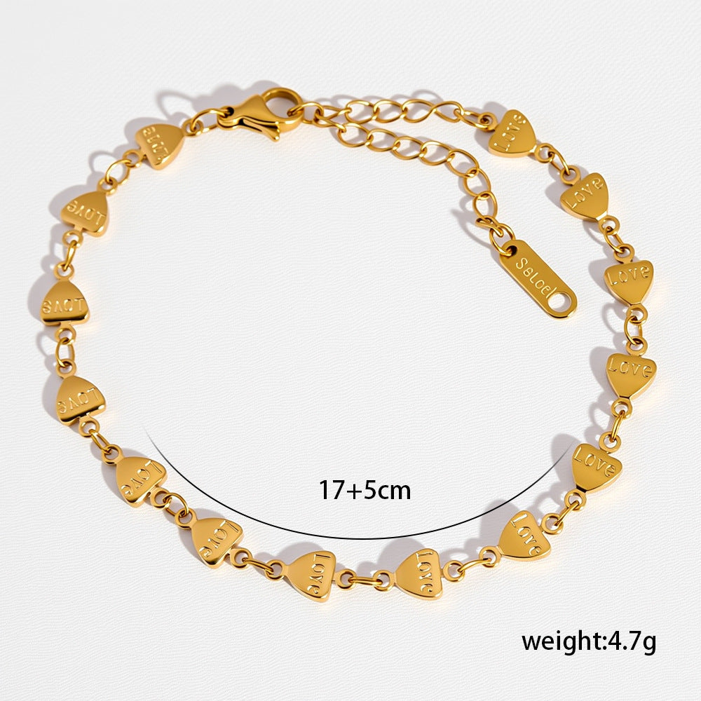 Pulsera esencial en tono dorado
